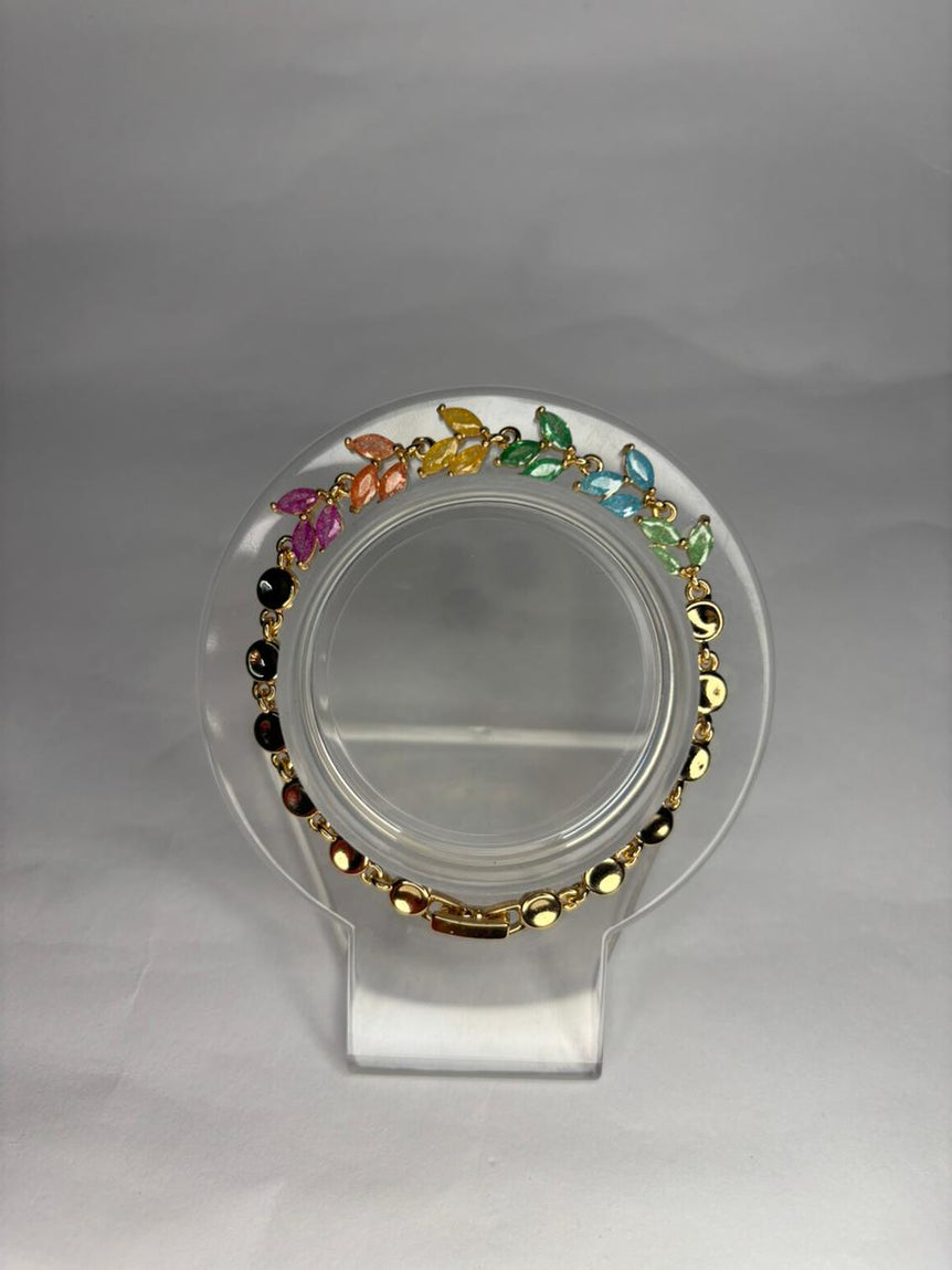 Rainbow Leaf Bracelet