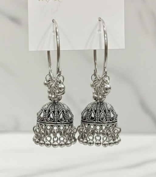 Heritage Oxidised Jhumkay