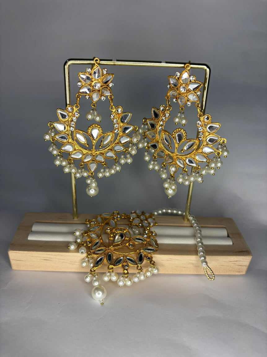 Peaels Noor-e-Kundan Mattah Patti Chandbali