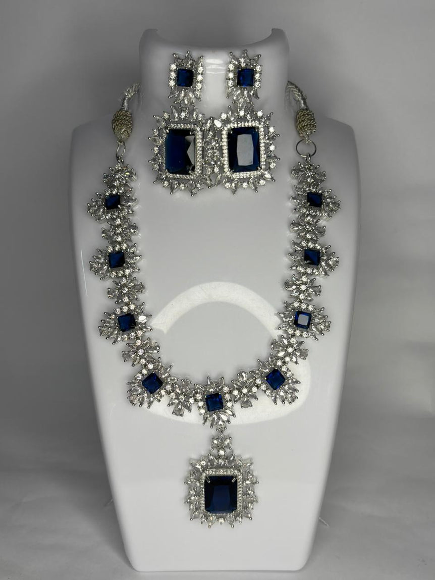 Blue American Diamond set