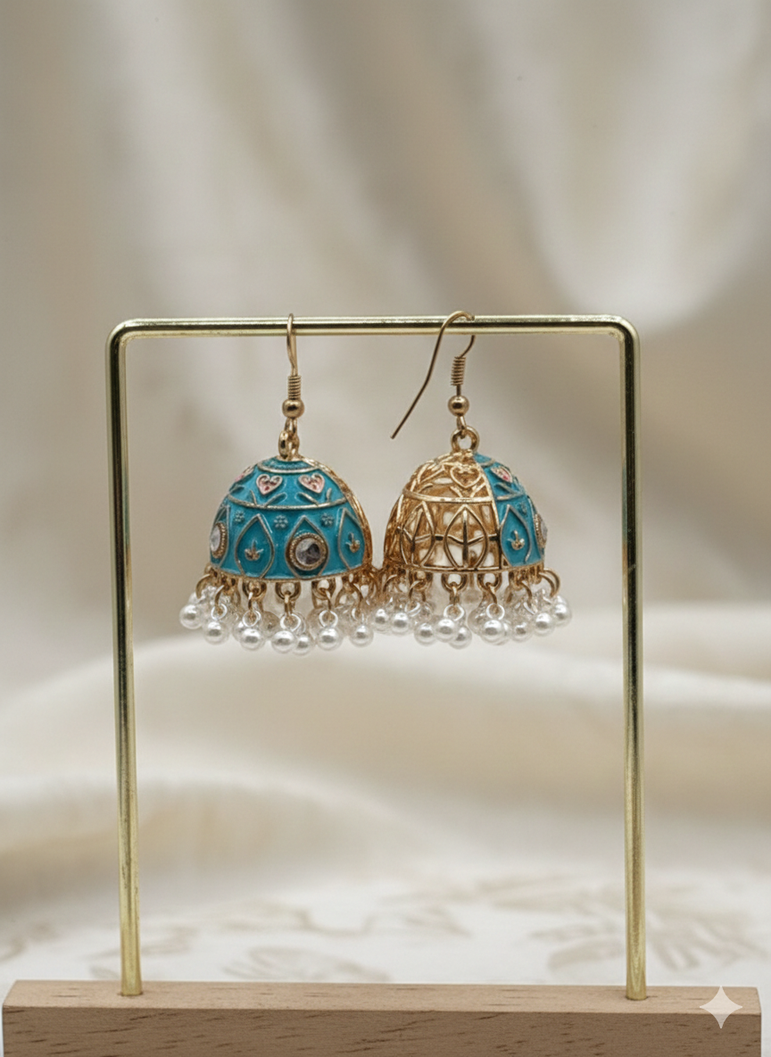 Zar-e-Noor Pearl Jhumka