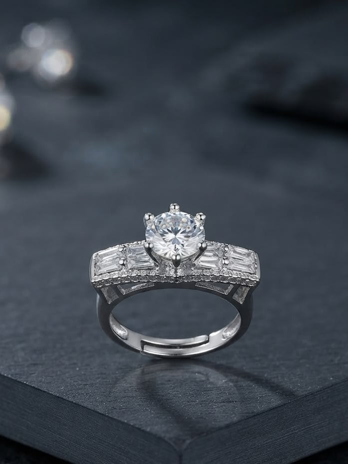 Aster 1 Carat Ring( Adjustable)