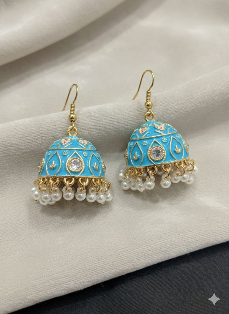 Zar-e-Noor Pearl Jhumka