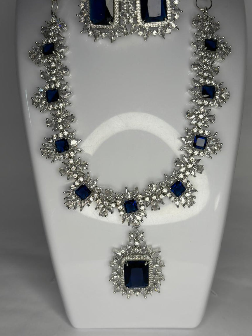 Blue American Diamond set