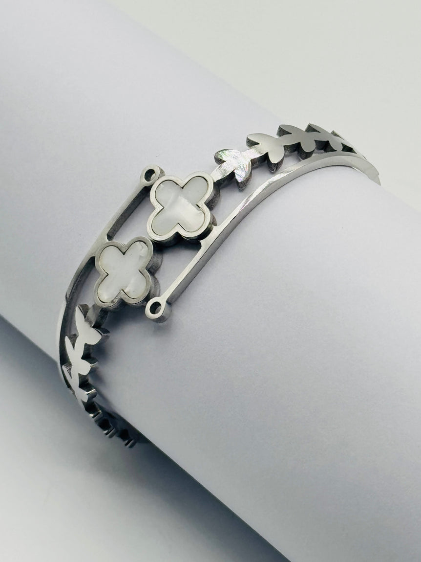 Clover Silver Bracelet Kara