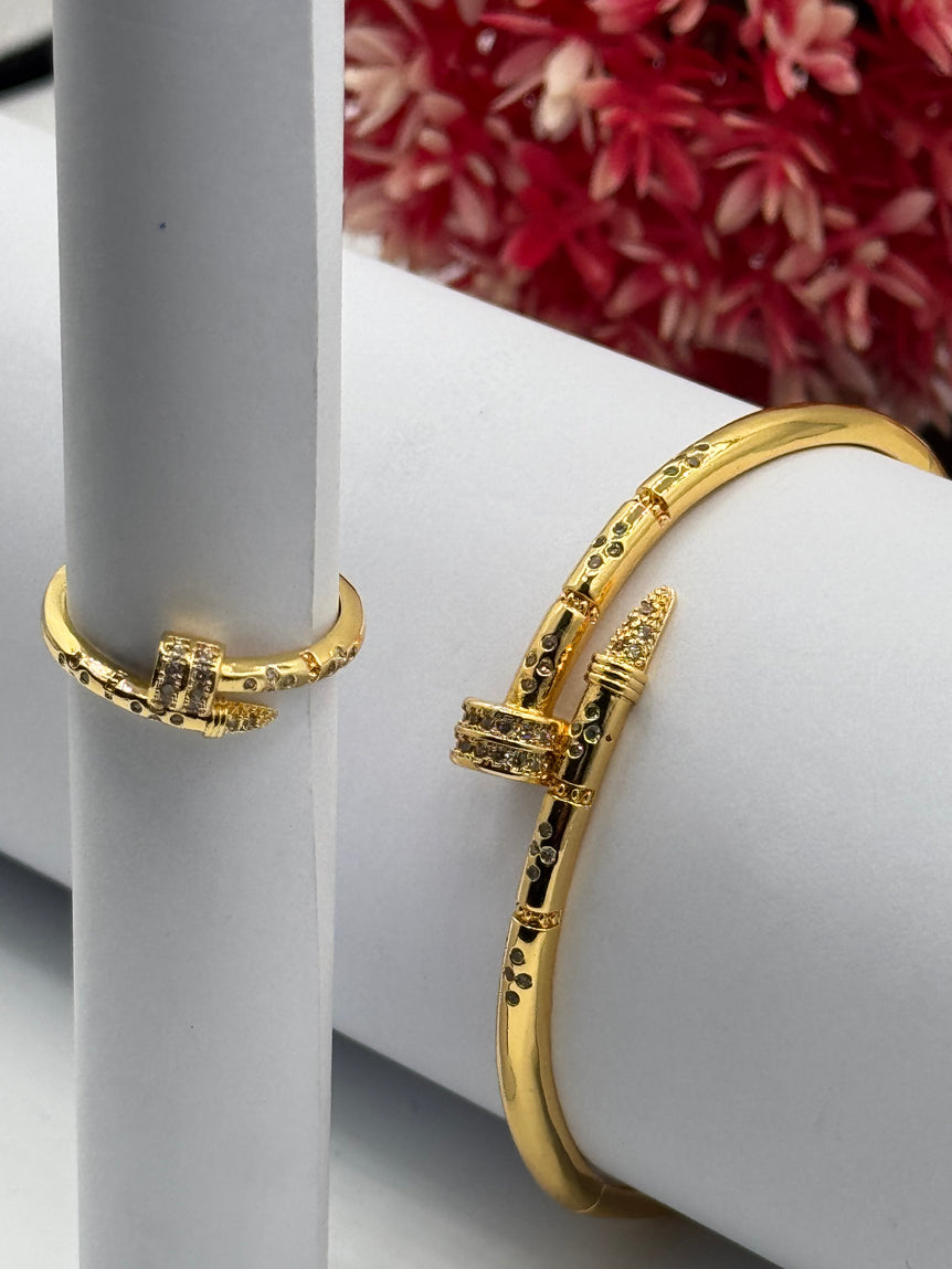 Golden Bangle & Ring