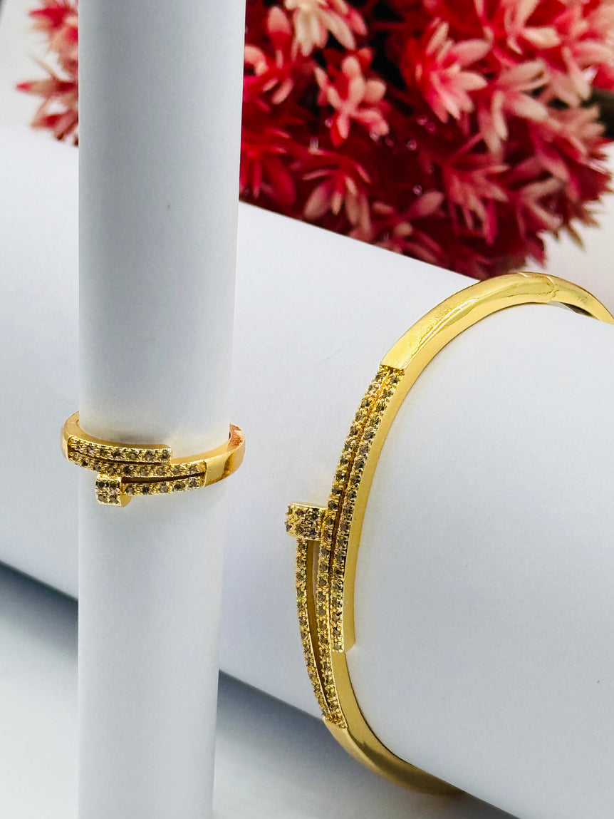 Golden Bangle & Ring
