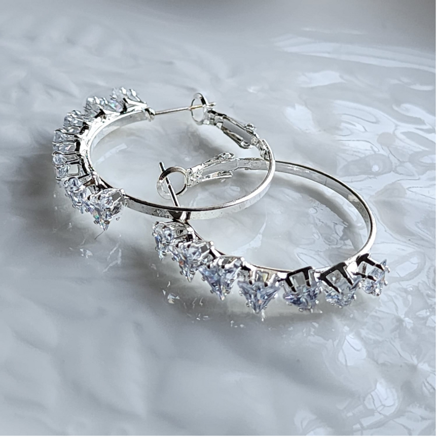 Silver & Golden Stylish Hoops
