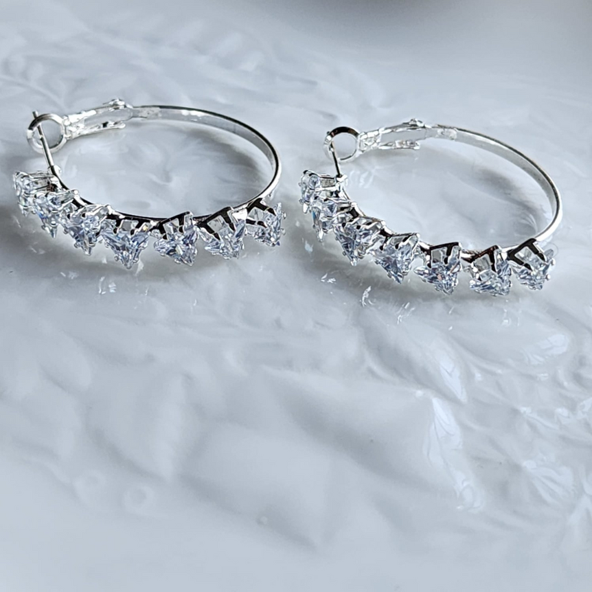 Silver & Golden Stylish Hoops