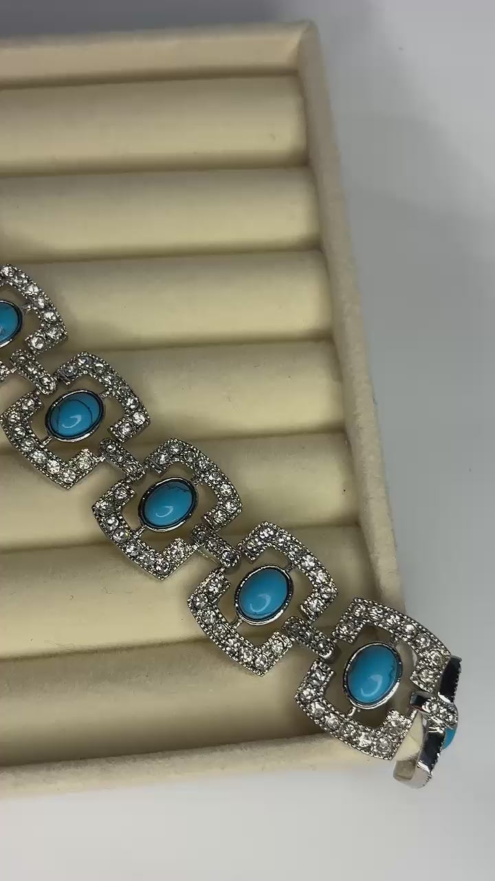 Silver Feroza Glow Bracelet