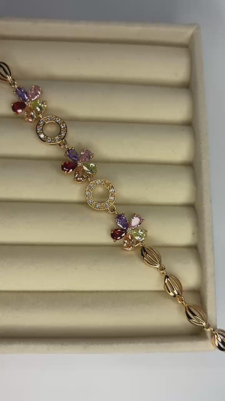 Multi Glow Gold Bracelet