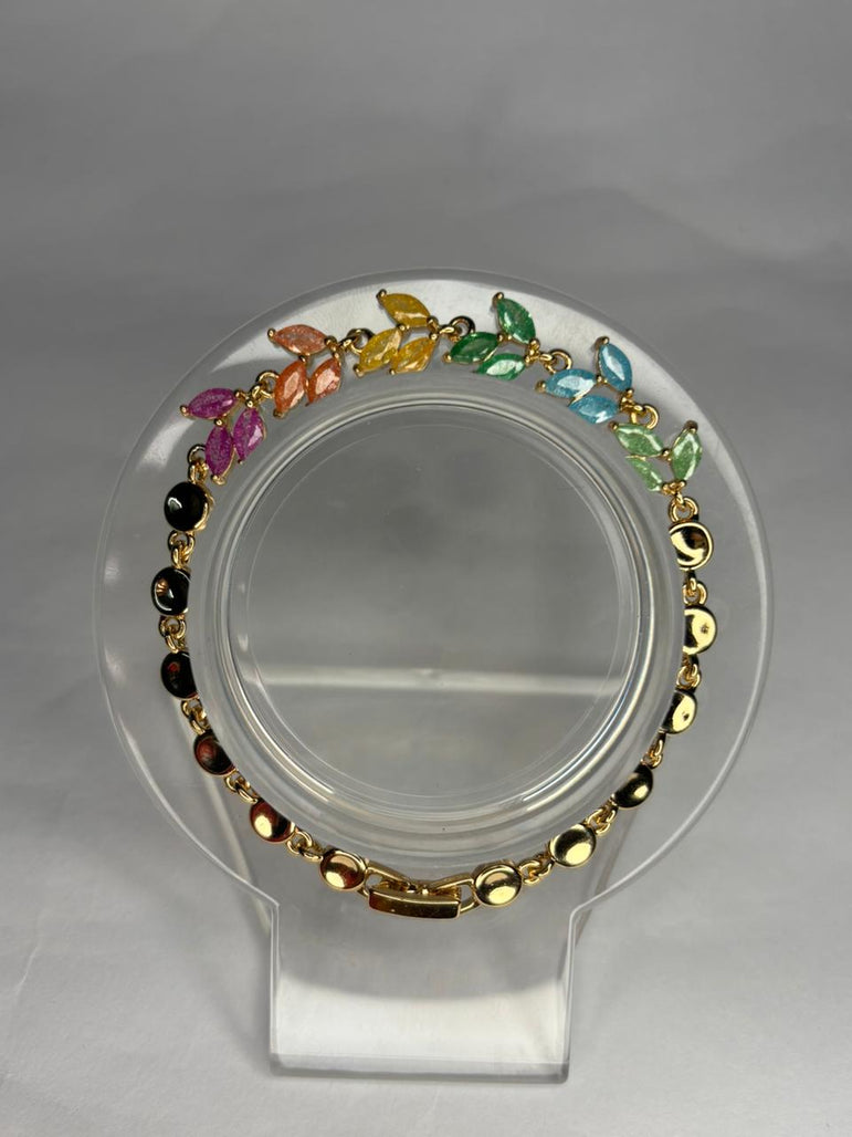Rainbow Leaf Bracelet