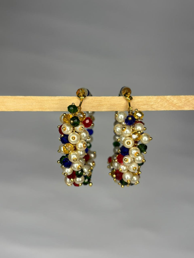 Mystic Pearl Hoops