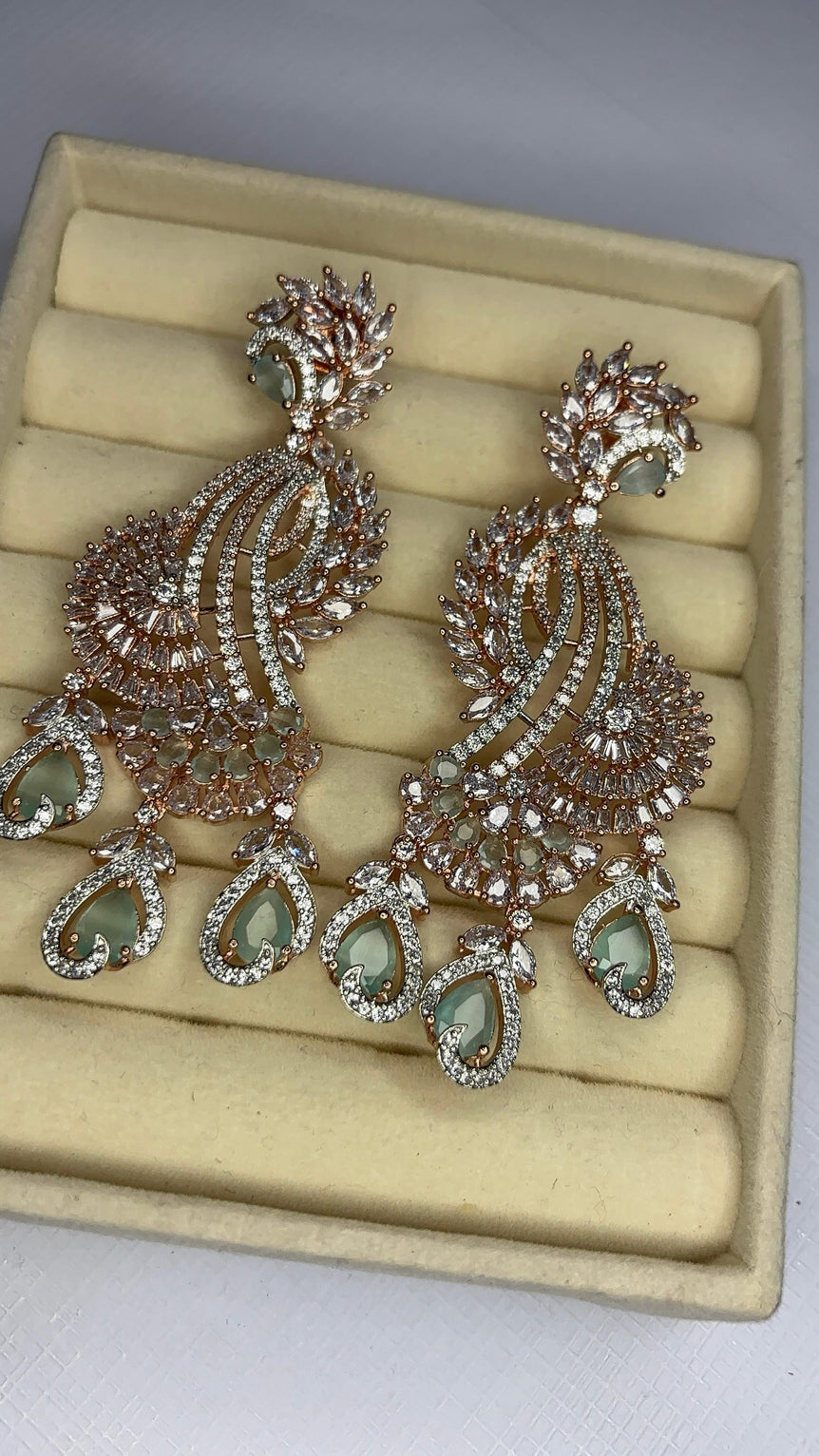 Bloom Shine American Diamond Earrings