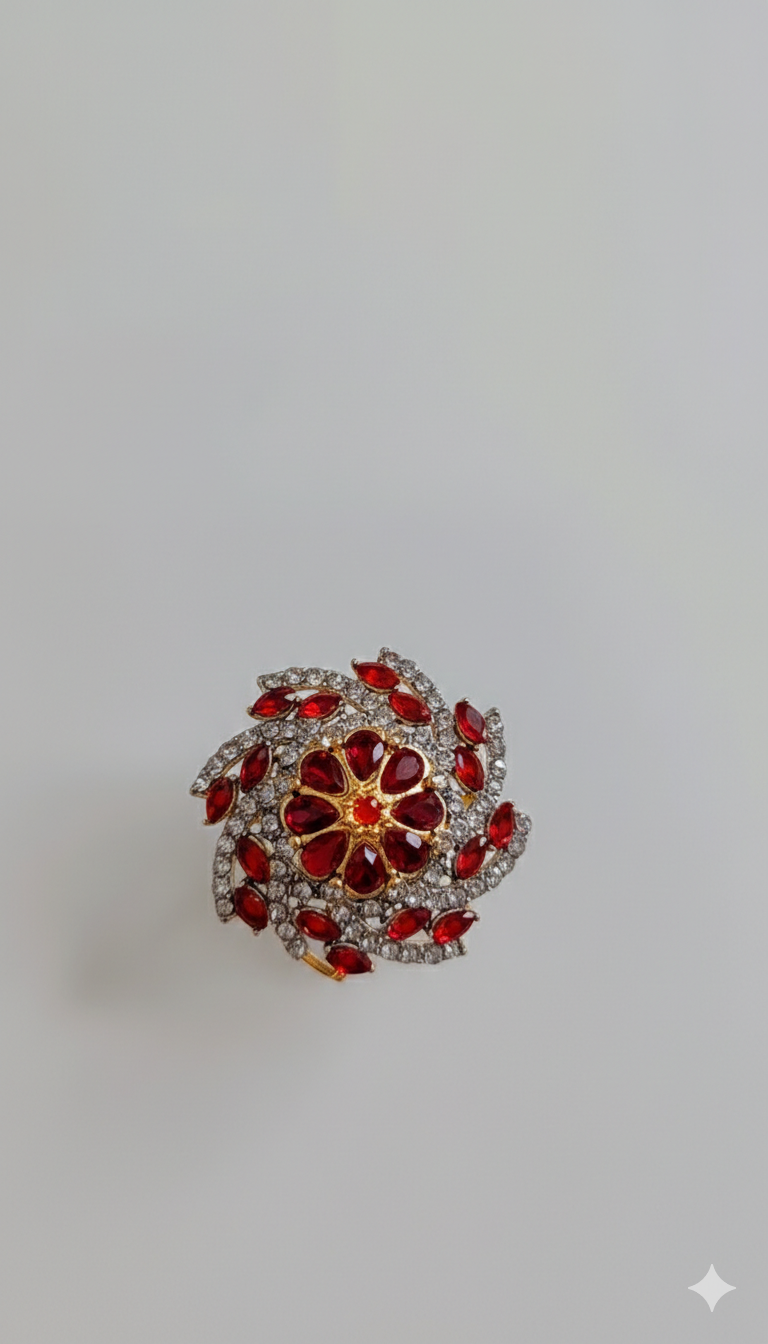 Crystal Wave Rings (Adjustable)