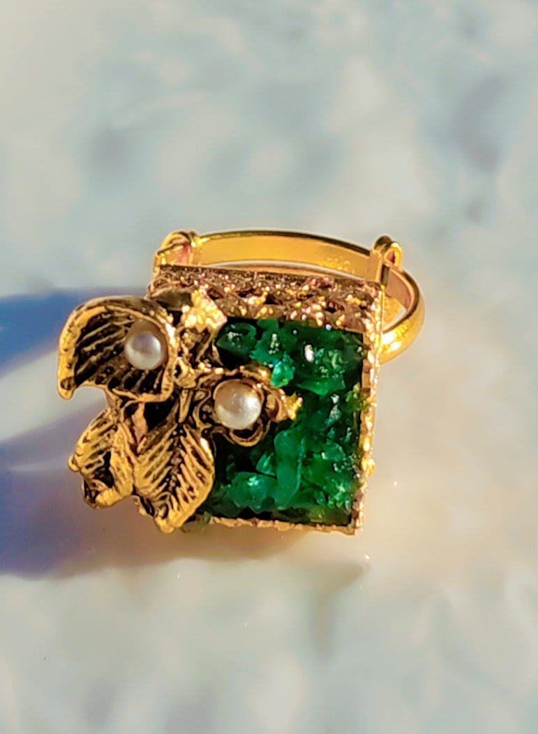 Crush adjustable rings