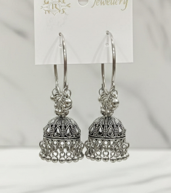 Heritage Oxidised Jhumkay
