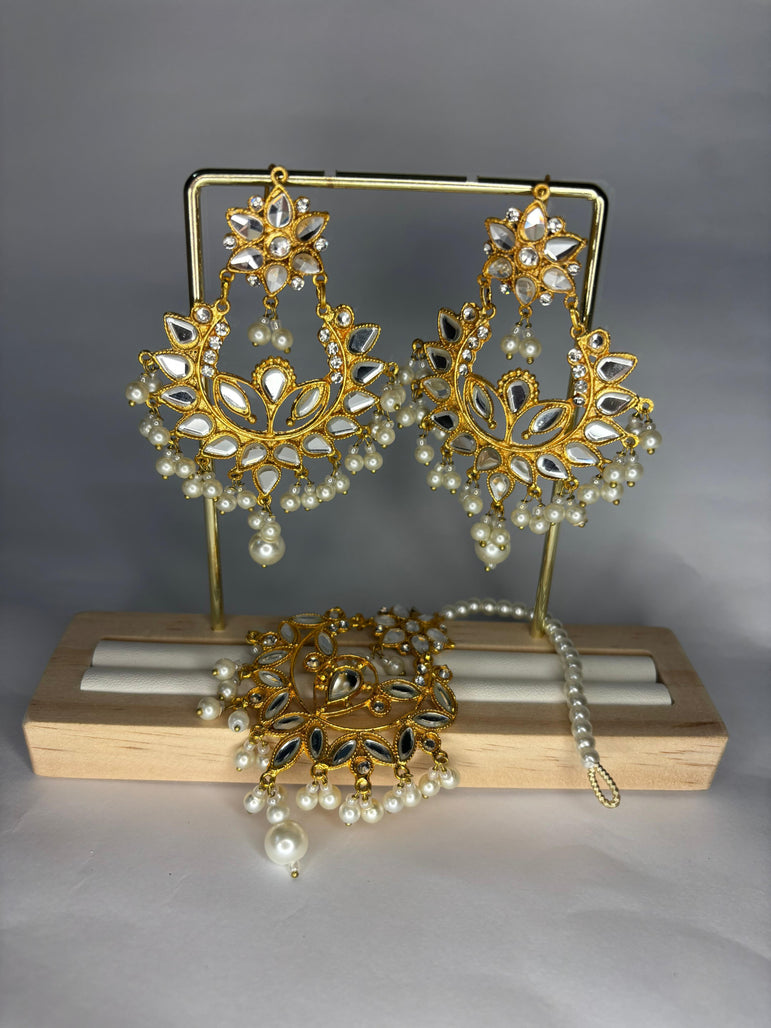 Peaels Noor-e-Kundan Mattah Patti Chandbali