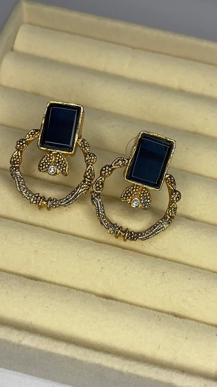 Vintage Glow Circle Hoops