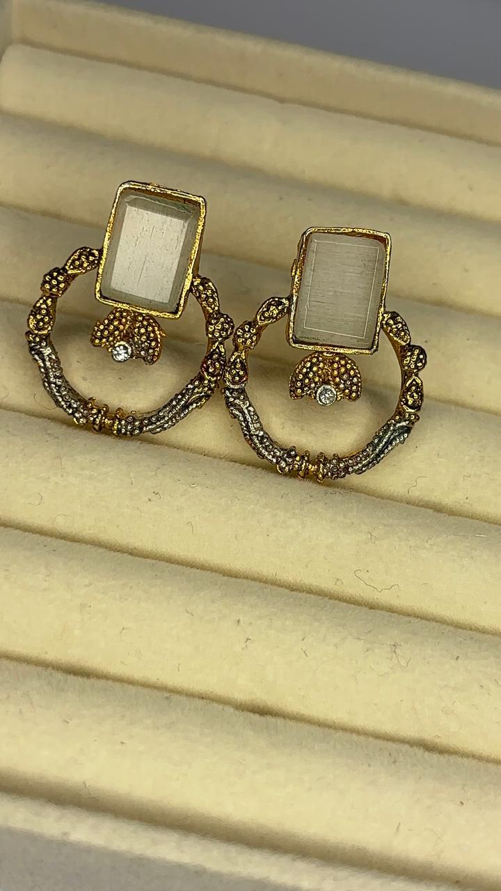 Vintage Glow Circle Hoops