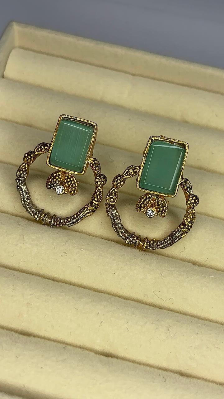Vintage Glow Circle Hoops