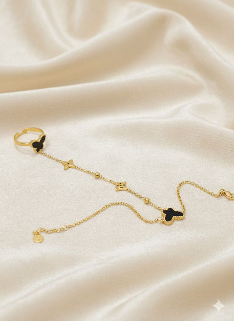 Stainless steel (Butterfly Bracelet and ring)