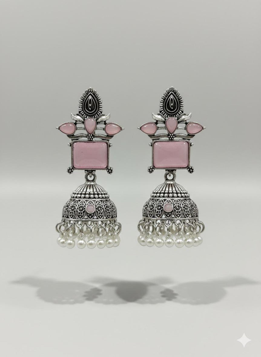 Rangrez Oxidised Jhumkas