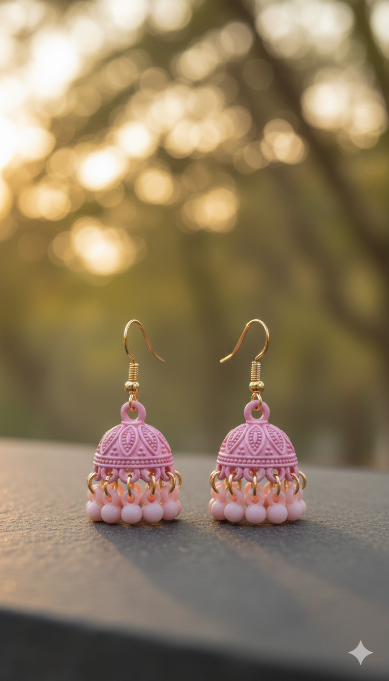 Daily charm jhumkay (Small)