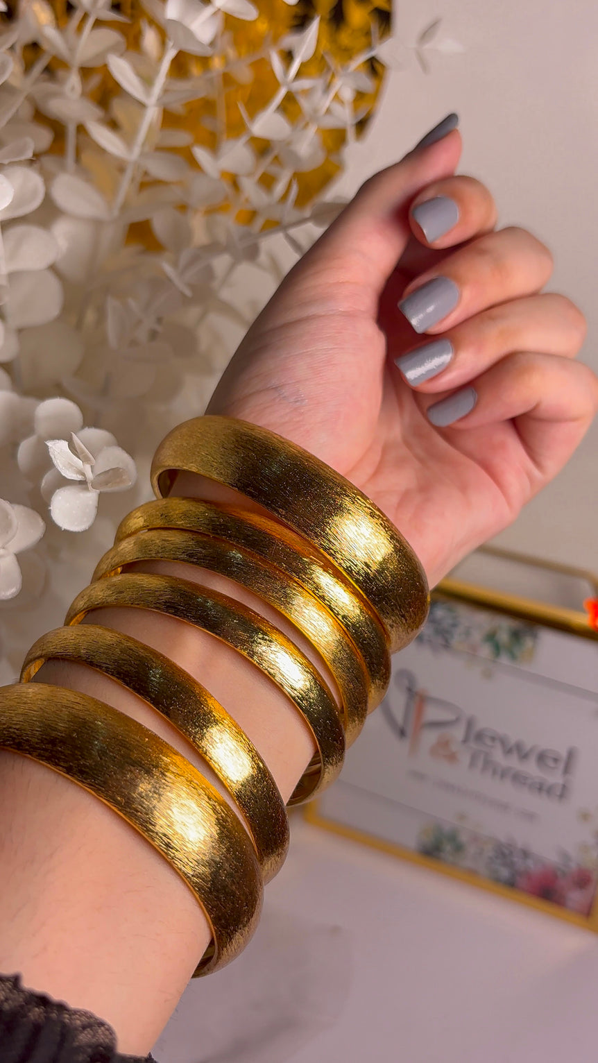 Golden & Silver Shine Bangles(Hania)