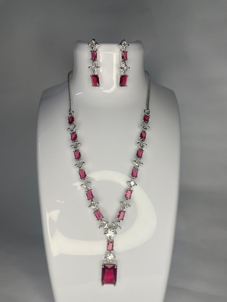 American diamond Locket set