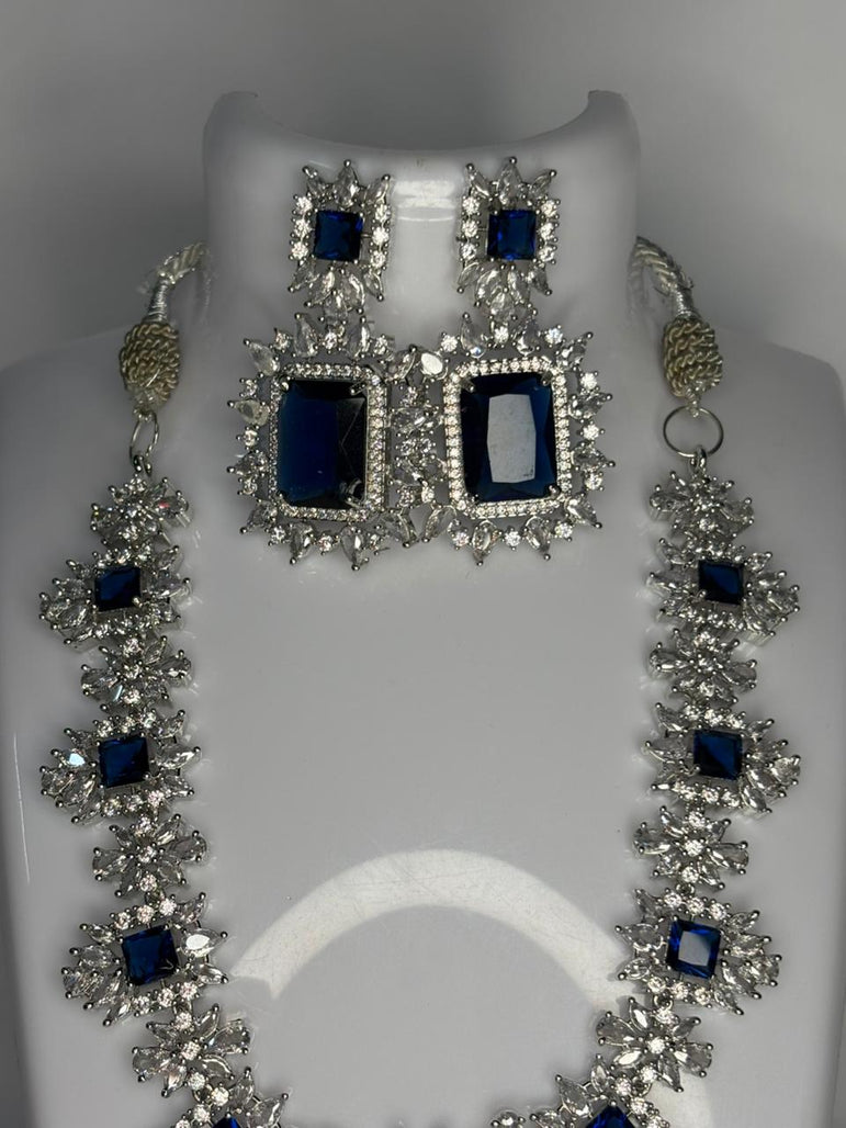 Blue American Diamond set