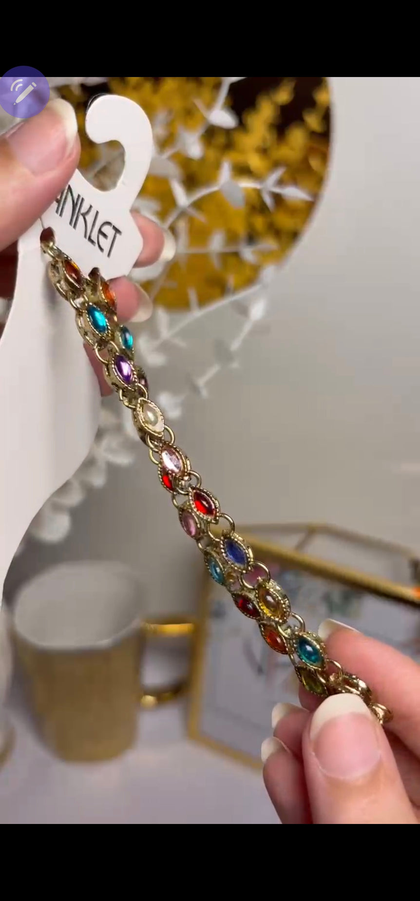 Rainbow Anklet