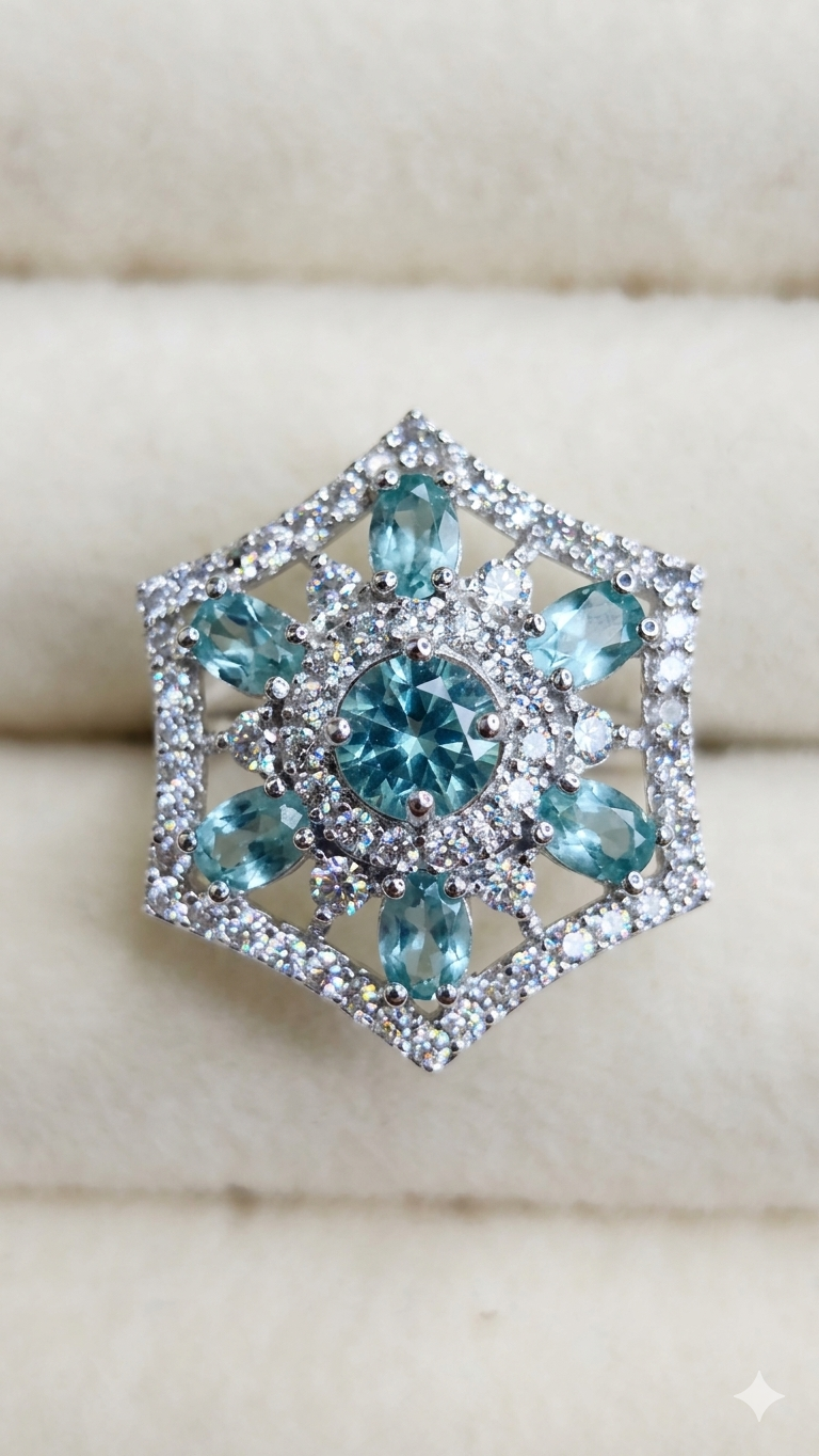 American diamond adjustable rings
