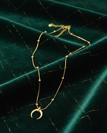 Moon stainless steel locket