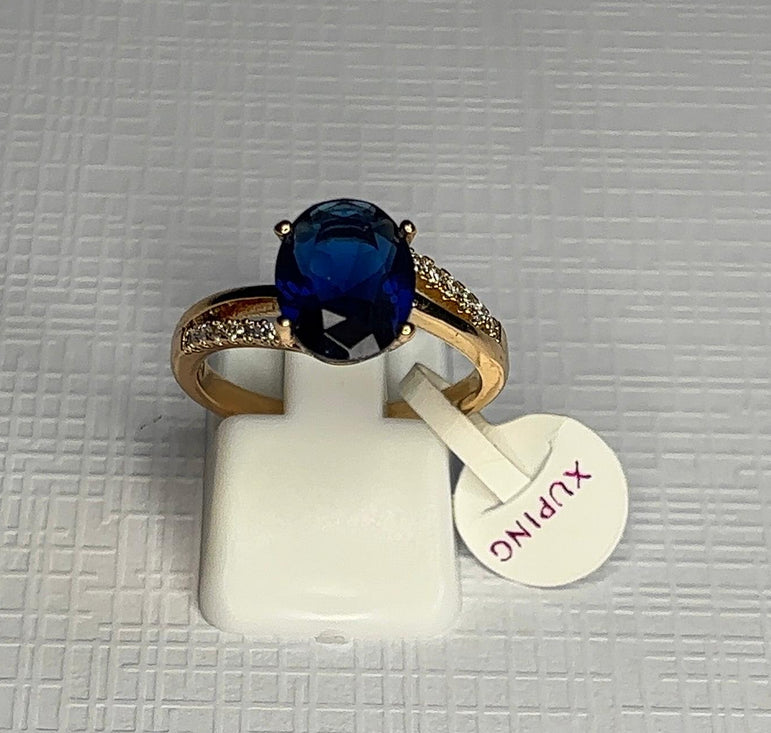 Midnight Sapphire Glow Ring