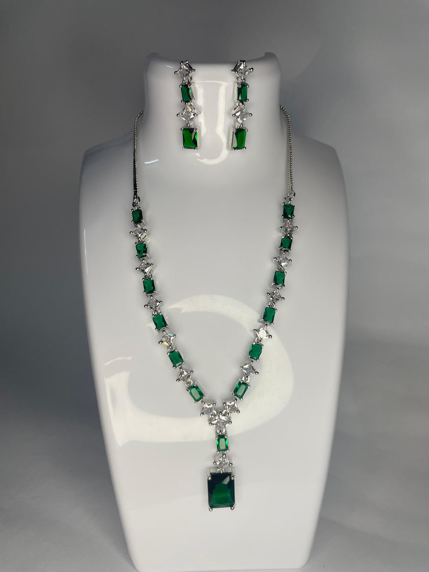 American diamond Locket set