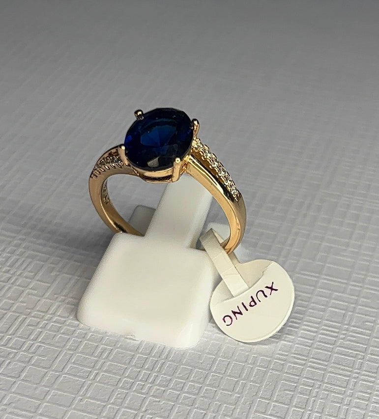Midnight Sapphire Glow Ring