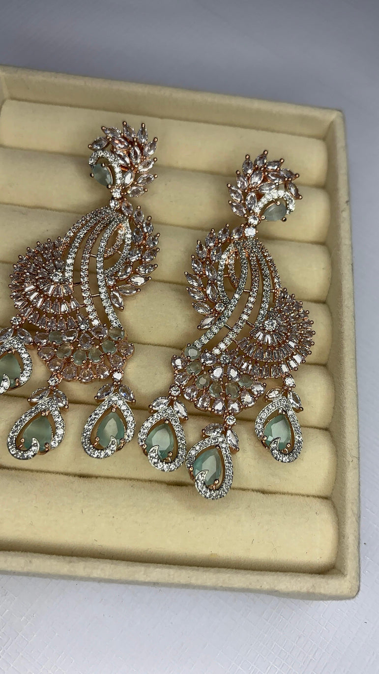 Bloom Shine American Diamond Earrings