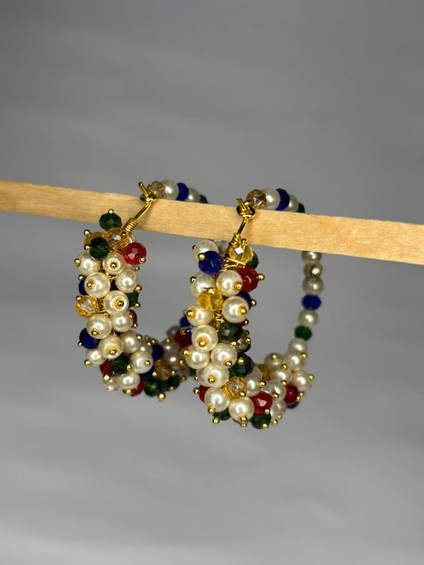 Mystic Pearl Hoops