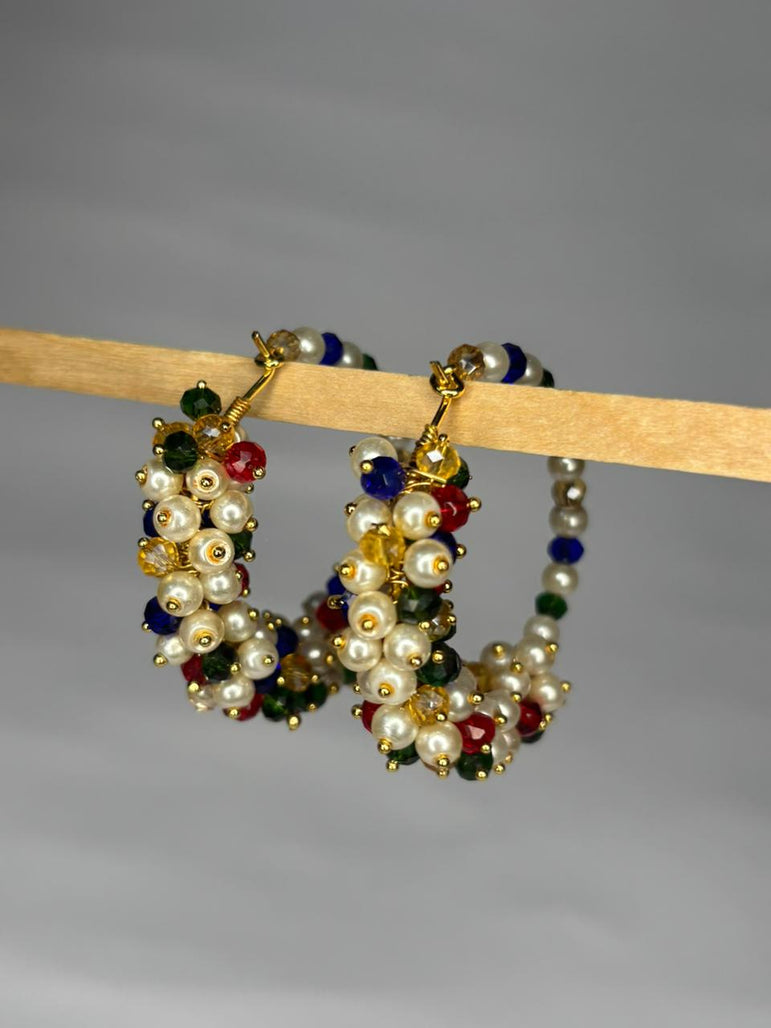 Mystic Pearl Hoops