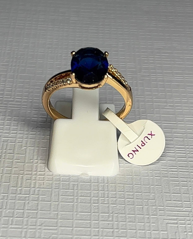 Midnight Sapphire Glow Ring