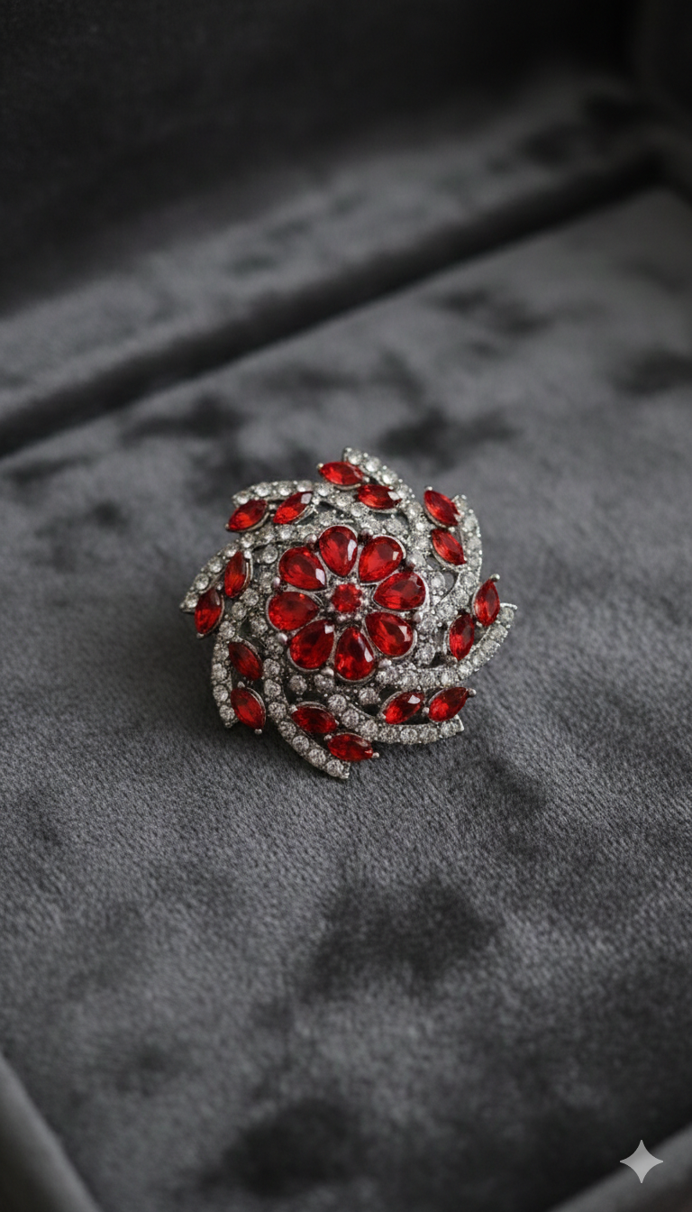 Crystal Wave Rings (Adjustable)